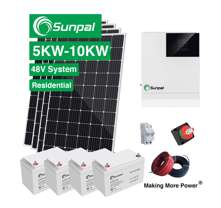 Sunpal Home Off Grid Solar Systems Complete Kit 5000W 5Kw 10Kw 15Kw 20 ...